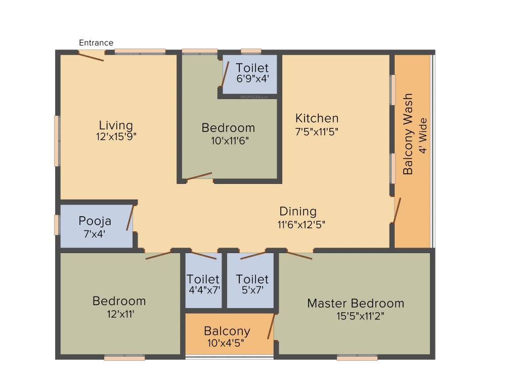 Prem Prem Sarovar (2BHK+2T (1,161 sq ft) 1161 sq ft)