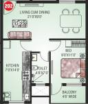 Matha Jyothi Residency (1BHK+1T (680 sq ft) 680 sq ft)