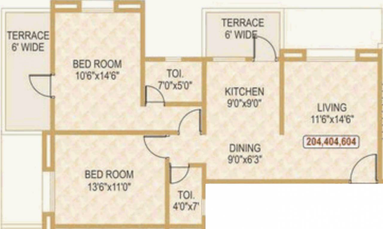 Garve Properties Amora Homes (2BHK+2T (980 sq ft) 980 sq ft) Garve Properties Amora Homes (2BHK+2T (980 sq ft) 980 sq ft)