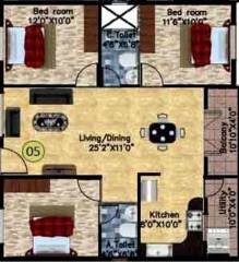 DS Sigma Nest (3BHK+2T (1,450 sq ft) 1450 sq ft)
