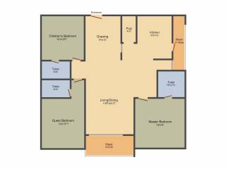 Aryamitra Pine Tree (3BHK+3T (2,055 sq ft) + Pooja Room 2055 sq ft) Aryamitra Pine Tree (3BHK+3T (2,055 sq ft) + Pooja Room 2055 sq ft)