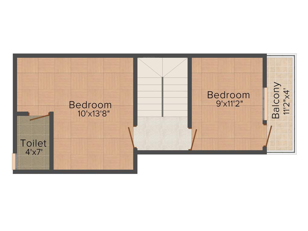 The Nest Njoy (3BHK+3T (1,430 sq ft) 1430 sq ft)