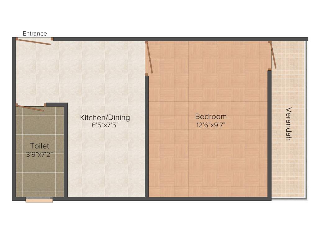 Mata RB Plaza (1BHK+1T (512 sq ft) 512 sq ft)