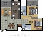 Uniworth Serenity (2BHK+2T (1,225 sq ft) + Pooja Room 1225 sq ft)