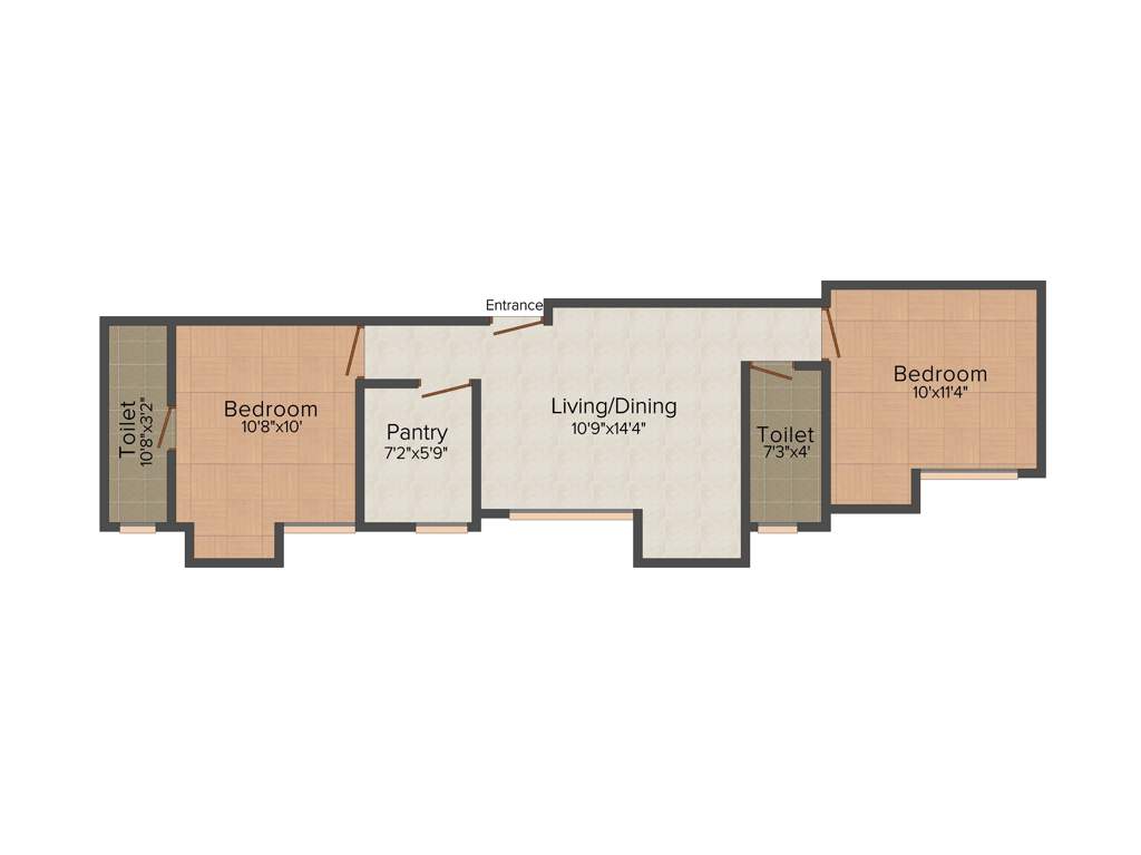 Hi Rise Apartment Makers Pvt Ltd Tanupukur (2BHK+2T (910 sq ft) 910 sq ft)