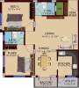 Ascent Akshyam (2BHK+2T (954 sq ft) 954 sq ft)