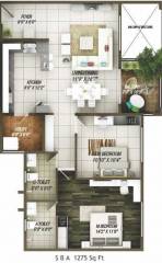 Concorde Epitome (2BHK+2T (1,275 sq ft) 1275 sq ft)