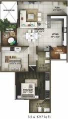 Concorde Epitome (2BHK+2T (1,217 sq ft) 1217 sq ft)