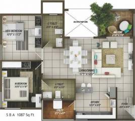 Concorde Epitome (2BHK+2T (1,087 sq ft) 1087 sq ft)