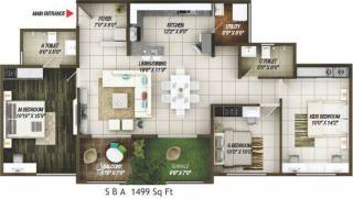 Concorde Epitome (3BHK+2T (1,499 sq ft) 1499 sq ft)