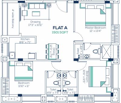 Isha Villa (3BHK+3T (1,501 sq ft) 1501 sq ft) Isha Villa (3BHK+3T (1,501 sq ft) 1501 sq ft)