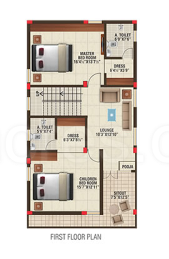  ville green Floor Plan First Floor Plan