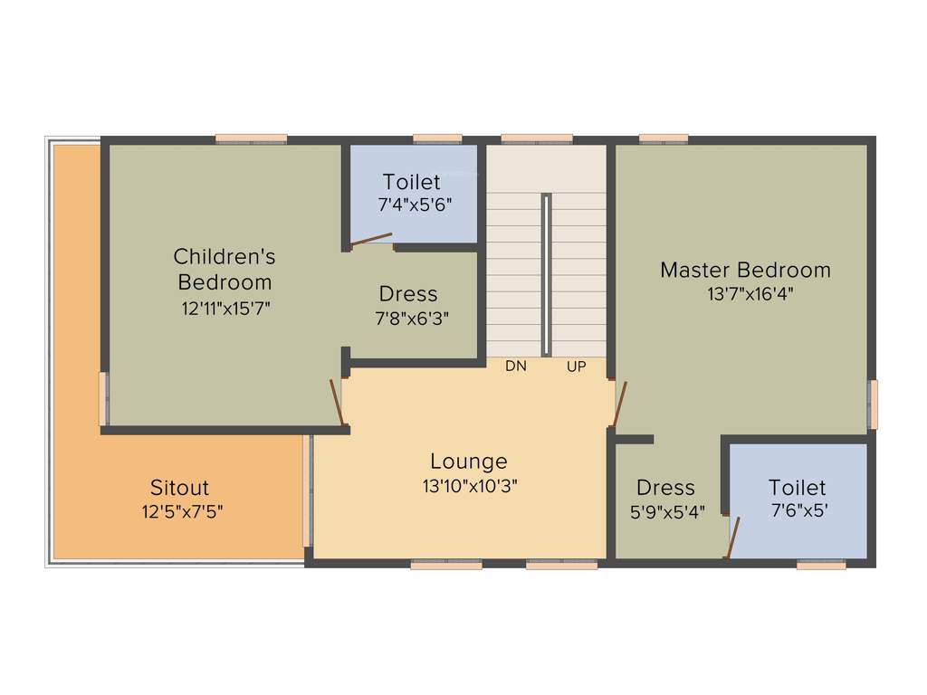 SV Star Homes Ville Green (3BHK+4T (2,562 sq ft) + Pooja Room 2562 sq ft)