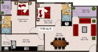 Melon Castle (2BHK+2T (1,150 sq ft) 1150 sq ft) Melon Castle (2BHK+2T (1,150 sq ft) 1150 sq ft)