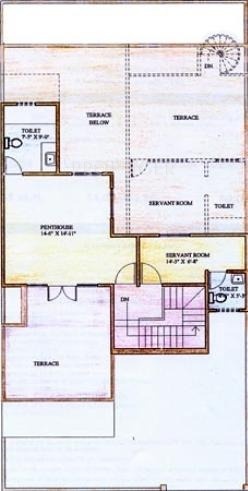 Ardee Pavilion Villas (3BHK+3T (2,548 sq ft) + Servant Room 2548 sq ft)