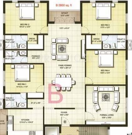 Kgeyes Kgeyes Arulagam (4BHK+4T (2,800 sq ft) 2800 sq ft)