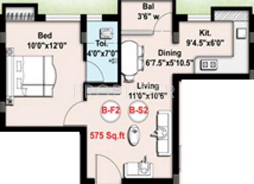 BB Iyyappa Nagar (1BHK+1T (575 sq ft) 575 sq ft)