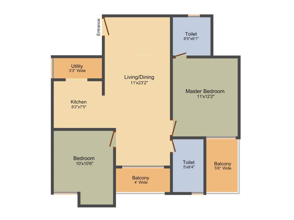 Meda Eternity (2BHK+2T (1,050 sq ft) 1050 sq ft)