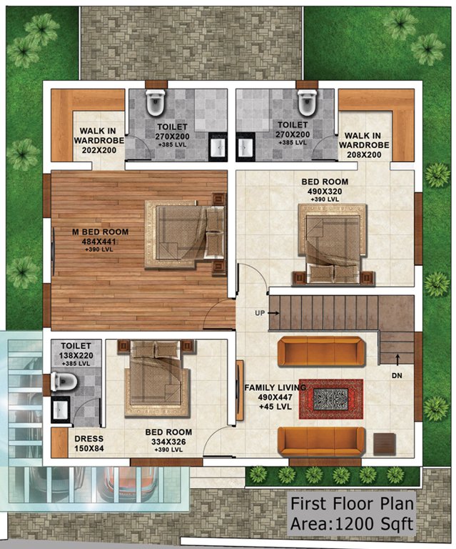 Melon Waves (4BHK+4T (2,880 sq ft) 2880 sq ft)
