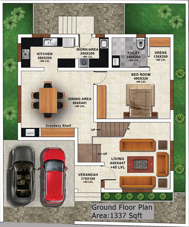 Melon Waves (4BHK+4T (2,880 sq ft) 2880 sq ft)