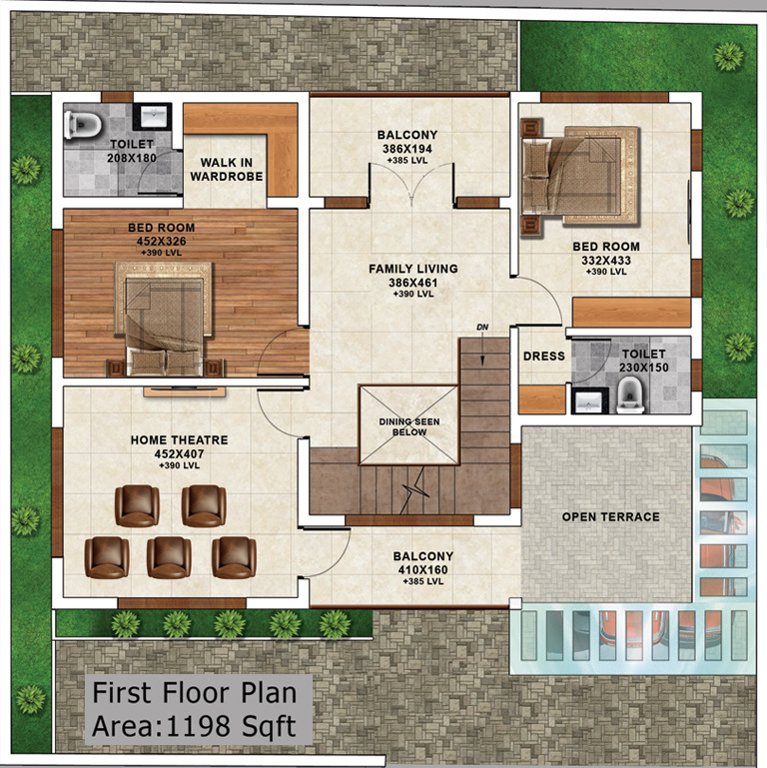 Melon Waves (4BHK+4T (2,910 sq ft) 2910 sq ft)