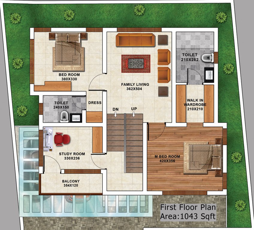 Melon Waves (3BHK+3T (2,558 sq ft) + Study Room 2558 sq ft)