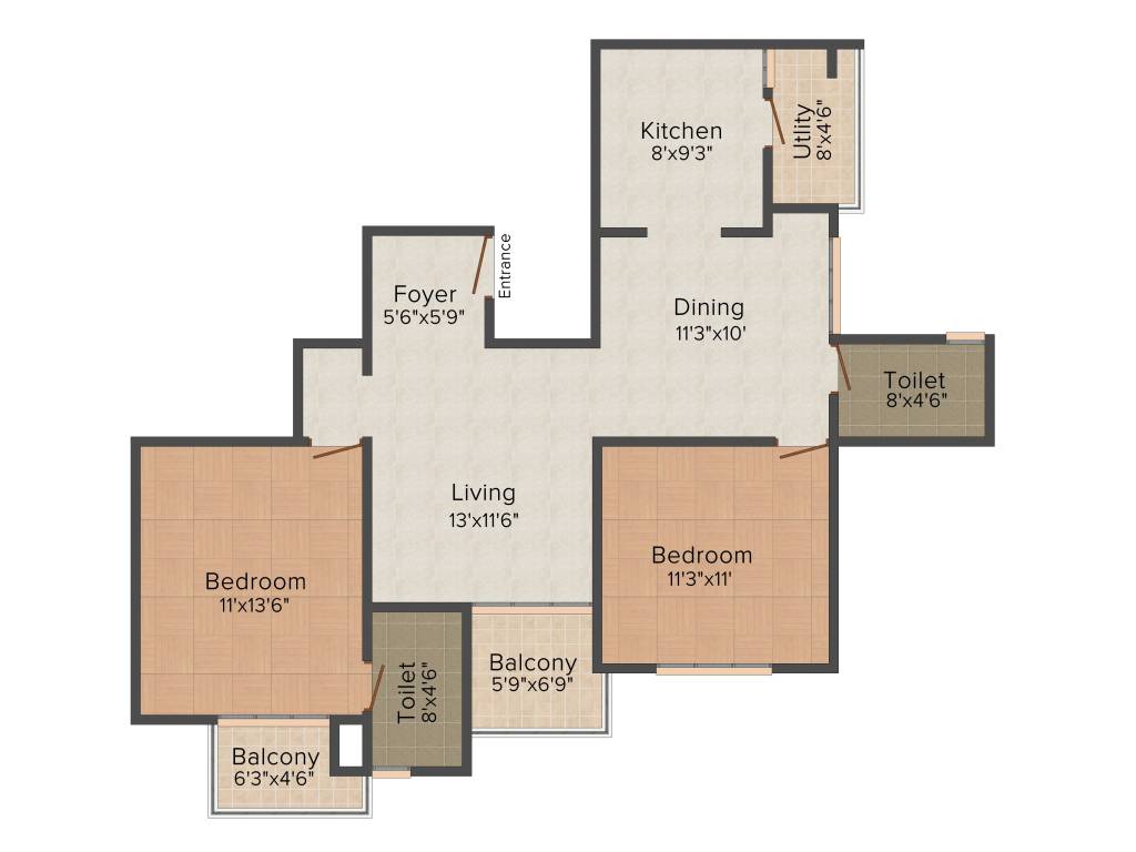 Someshwar Phoenix Towers (2BHK+2T (1,350 sq ft) 1350 sq ft) Someshwar Phoenix Towers (2BHK+2T (1,350 sq ft) 1350 sq ft)