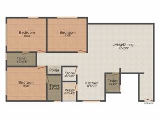 Shakti Ambika Pinacle (3BHK+3T (2,150 sq ft) 2150 sq ft)