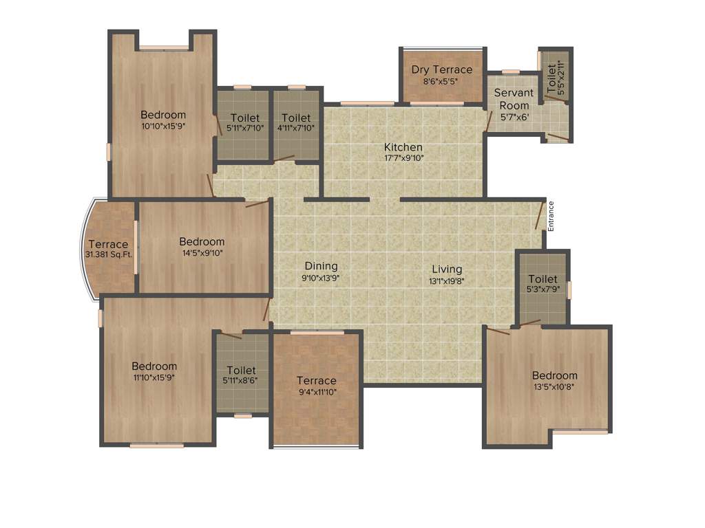 Pride Panorama (4BHK+4T (2,464 sq ft) 2464 sq ft)