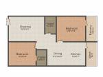 Ruchira Lilium (2BHK+2T (1,175 sq ft) 1175 sq ft)
