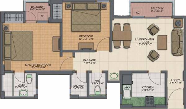 Supertech Metropolis City Apartments (2BHK+2T (870 sq ft) 870 sq ft) Supertech Metropolis City Apartments (2BHK+2T (870 sq ft) 870 sq ft)