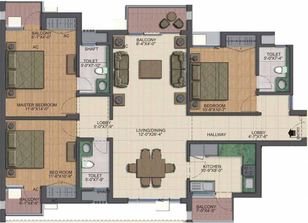 Supertech Metropolis City Apartments (3BHK+3T (1,640 sq ft) 1640 sq ft) Supertech Metropolis City Apartments (3BHK+3T (1,640 sq ft) 1640 sq ft)