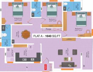 M R Adithya Developers RBL Towers (3BHK+3T (1,640 sq ft) + Pooja Room 1640 sq ft) M R Adithya Developers RBL Towers (3BHK+3T (1,640 sq ft) + Pooja Room 1640 sq ft)