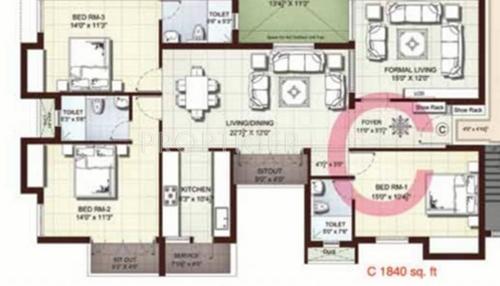 Kgeyes Kgeyes Premas (3BHK+2T (1,840 sq ft) 1840 sq ft) Kgeyes Kgeyes Premas (3BHK+2T (1,840 sq ft) 1840 sq ft)