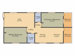 Venkys Varanasi Varasiddhi (2BHK+2T (1,320 sq ft) 1320 sq ft) Venkys Varanasi Varasiddhi (2BHK+2T (1,320 sq ft) 1320 sq ft)