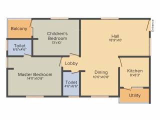 Venkys Varanasi Varasiddhi (2BHK+2T (1,115 sq ft) 1115 sq ft) Venkys Varanasi Varasiddhi (2BHK+2T (1,115 sq ft) 1115 sq ft)