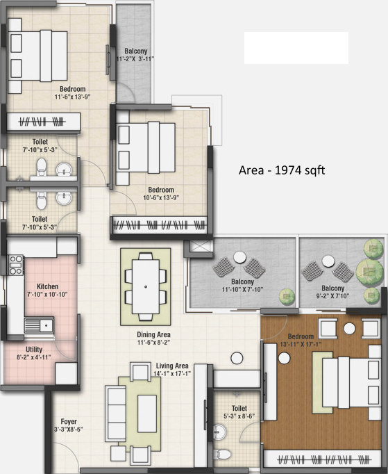 Hoysala Hoysala Ace (3BHK+3T (1,974 sq ft) 1974 sq ft) Hoysala Hoysala Ace (3BHK+3T (1,974 sq ft) 1974 sq ft)