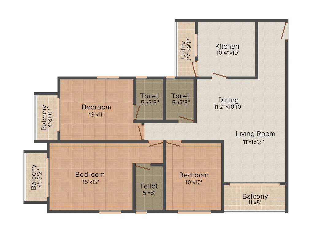 Hoysala Samruddhi (3BHK+3T (1,580 sq ft) 1580 sq ft) Hoysala Samruddhi (3BHK+3T (1,580 sq ft) 1580 sq ft)