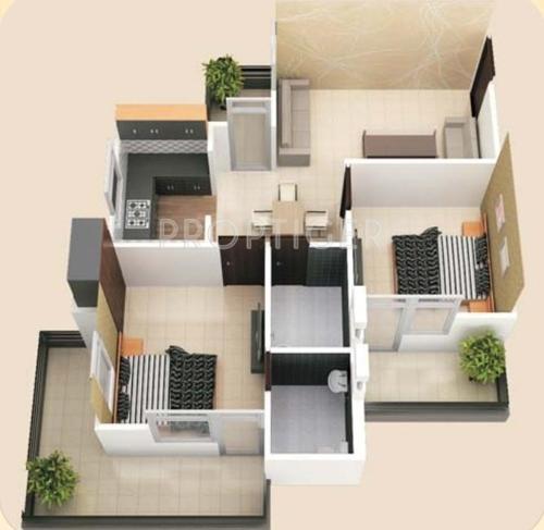 Shyam Bankey Bihari Sharnam (2BHK+2T (1,194 sq ft) 1194 sq ft)