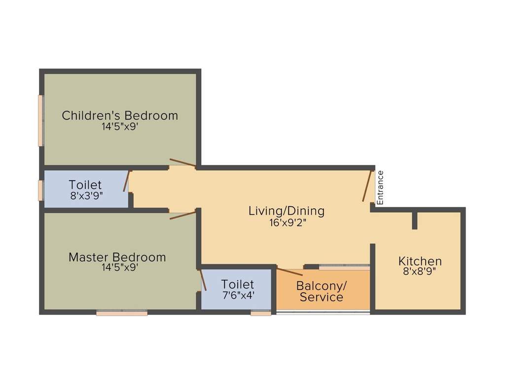 The Nest The Nest Aspire (2BHK+2T (900 sq ft) 900 sq ft)
