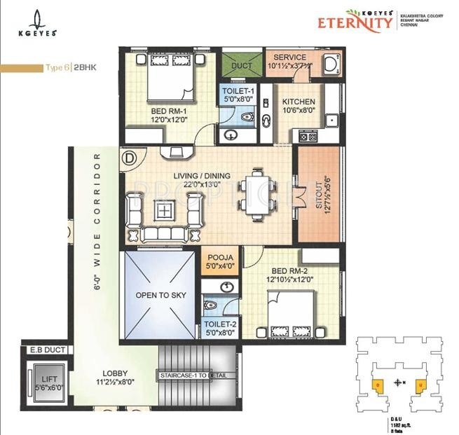 Kgeyes Eternity (2BHK+2T (1,182 sq ft) Pooja Room 1182 sq ft) Kgeyes Eternity (2BHK+2T (1,182 sq ft) Pooja Room 1182 sq ft)