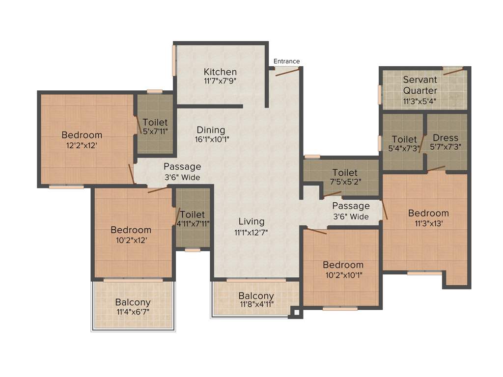 Ideal Greens (4BHK+4T (2,150 sq ft) 2150 sq ft)