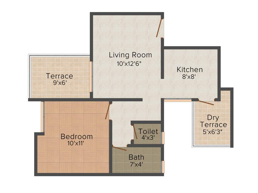 Arihanta Aastha (1BHK+1T (686 sq ft) 686 sq ft)