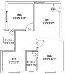 SKC Saraswathy Homes (2BHK+2T (825 sq ft) 825 sq ft)