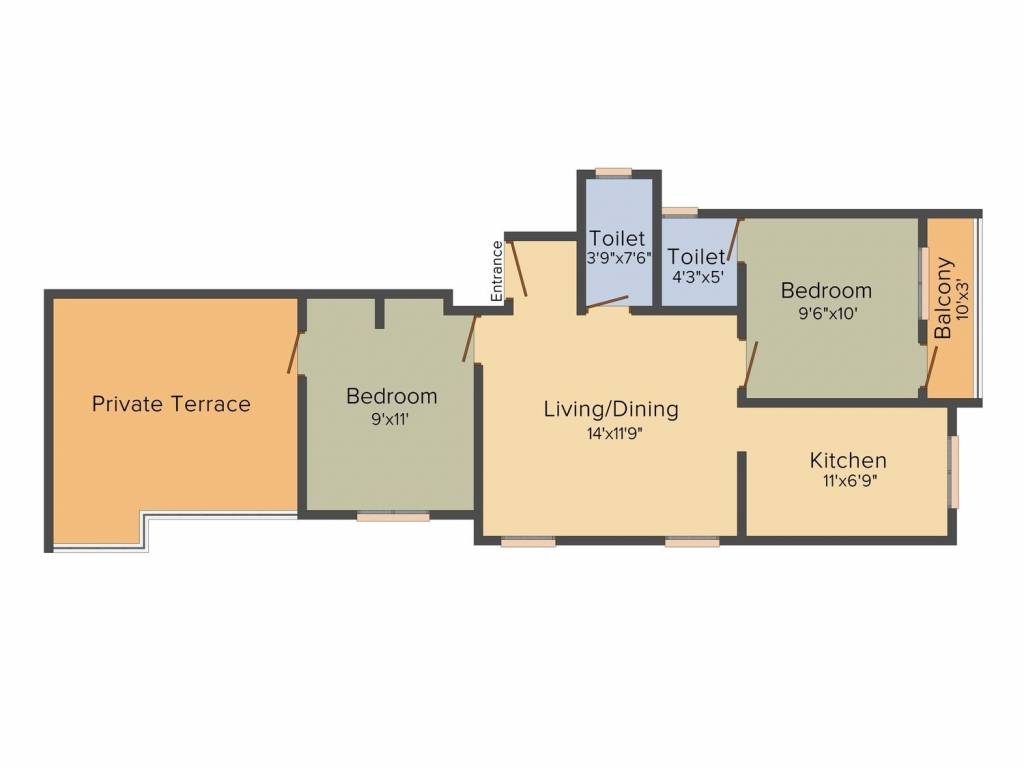 Bhaveshwar Precious (2BHK+2T (759 sq ft) 759 sq ft) Bhaveshwar Precious (2BHK+2T (759 sq ft) 759 sq ft)