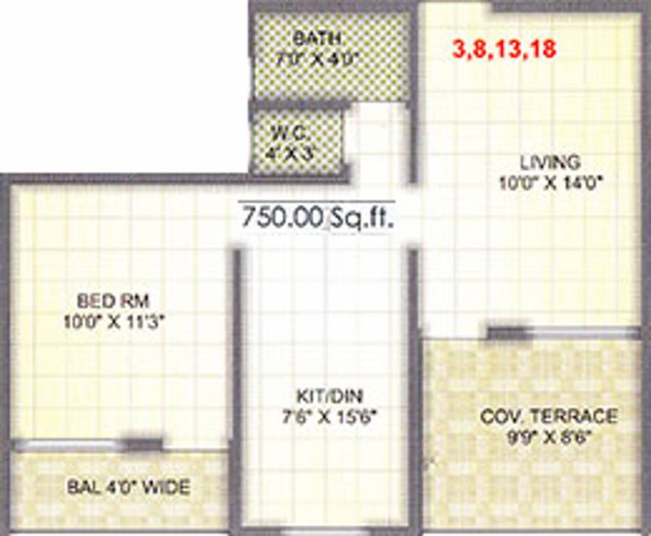 Aditya Sai Darshan (1BHK+1T (750 sq ft) 750 sq ft) Aditya Sai Darshan (1BHK+1T (750 sq ft) 750 sq ft)
