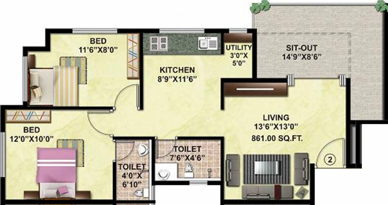 Shree Shivram Group Suvarna Siddhi (2BHK+2T (861 sq ft) 861 sq ft) Shree Shivram Group Suvarna Siddhi (2BHK+2T (861 sq ft) 861 sq ft)