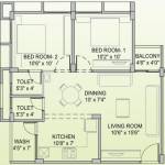 DBS Umang Aditya (2BHK+2T (765 sq ft) 765 sq ft)