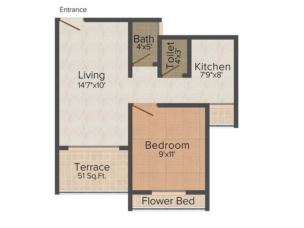 Dev Janaki Niwas (1BHK+1T (725 sq ft) 725 sq ft)