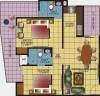 Gaursons Gaur Ganga (2BHK+2T (1,060 sq ft) 1060 sq ft)